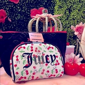 🩷🍒Juicy Couture cherry Cosmetic Bag Set